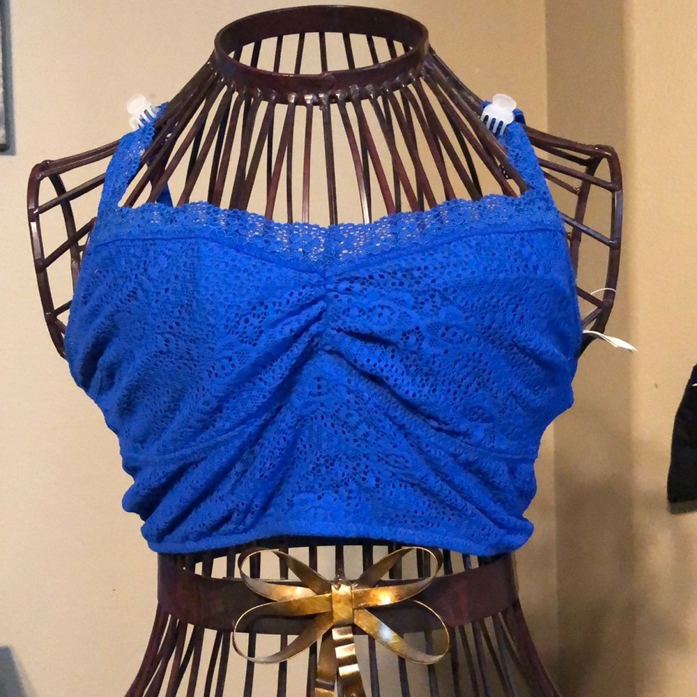 Blue bralette